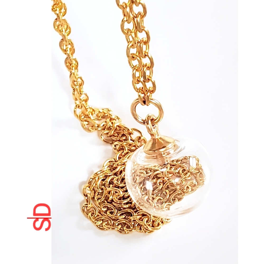 Handblown Glass Pendant Necklace